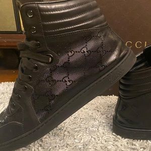 Gucci black high-top sneaker